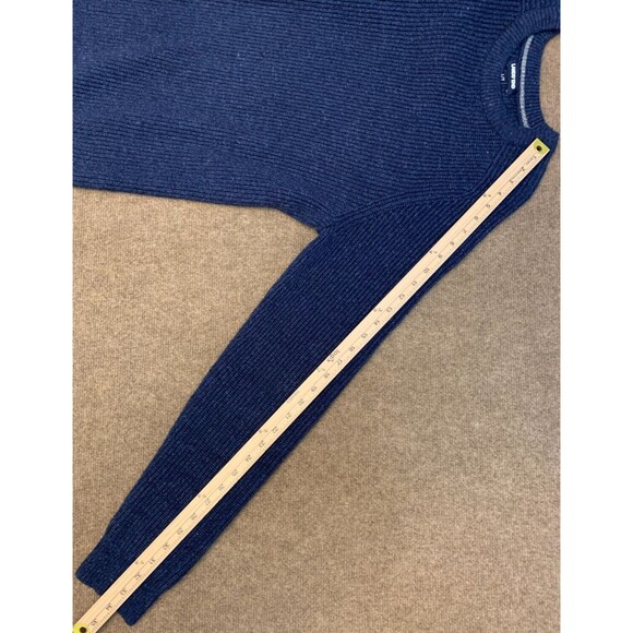 Lands End Crew Neck Sweater Mens L/T Long Sleeve Wool Blend Pullover - Picture 5 of 8